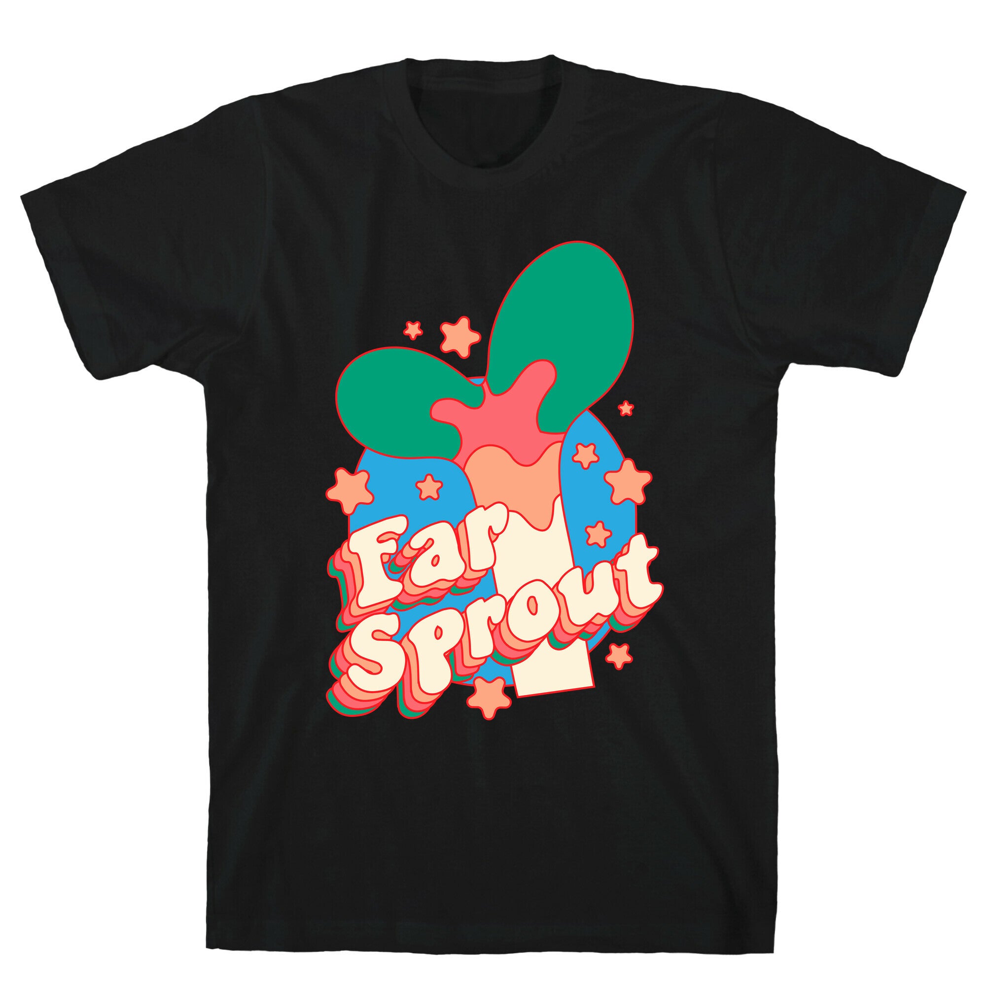 Far Sprout Groovy Plant Sprout T-Shirt